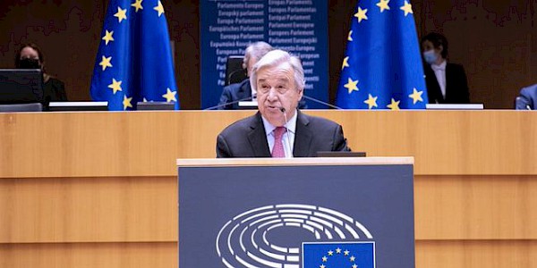 BM Genel Sekreteri Guterres, Avrupa Parlamentosu'nda “Daha adil bir dünya yaratılmalı” mesajı verdi