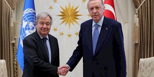 Cumhurbaşkanı Erdoğan, BM Genel Sekreteri Guterres’i kabul etti.