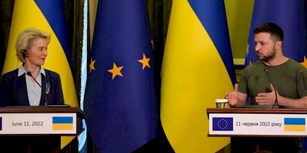 AB Komisyonu Başkanı Ursula Von der Leyen Kiev'de.