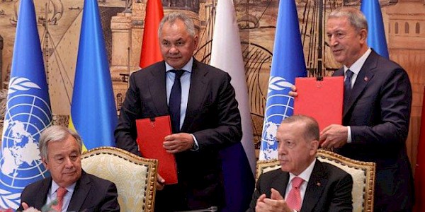 Tahıl kriziyle ilgili anlaşma İstanbul’da imzalandı.
