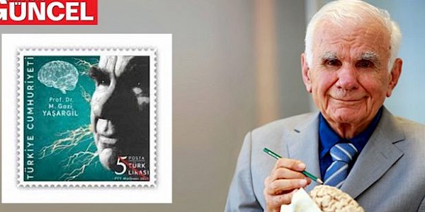 Prof. Dr. Gazi Yaşargil adına anma pulu basılan ilk Türk doktor oldu.