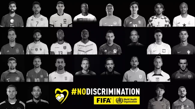 FIFA ve DSÖ, Uluslararası İnsan Hakları Günü'nü ayrımcılık karşıtı bir mesajla kutluyor.