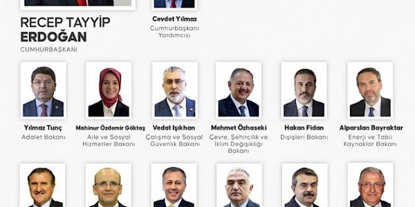 Cumhurbaşkanlığı Kabinesi açıklandı