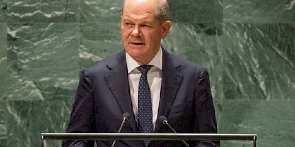 78. BM Genel Kurulu’nda; Almanya Şansölyesi Olaf Scholz konuştu.