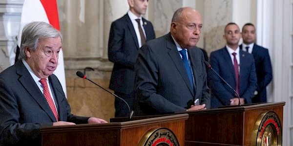 Kahire'den Guterres, Gazze'ye 'sürekli' insani erişim çağrısında bulundu.