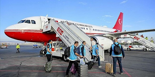 Türkiye’den Gazze'ye ilaç ve tıbbi malzeme taşıyan uçak Mısır'a ulaştı.