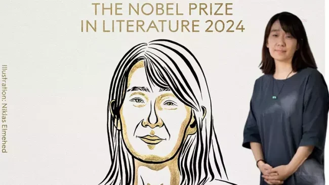 2024 Nobel Edebiyat Ödülü'nü Güney Koreli Yazar Han Kang kazandı.