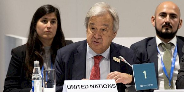 COP29: Guterres ülkeleri kayıp ve hasar finansmanı konusuna 'ciddi destek olmaya' çağırdı.