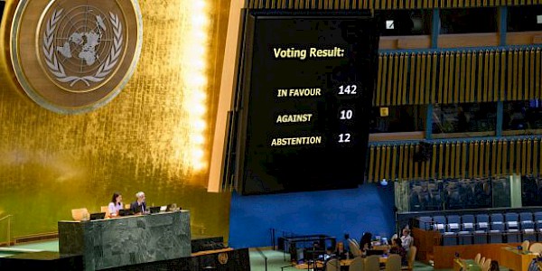 BM Genel Kurulu, İsrail ve Filistin arasında iki devletli çözüme ilişkin “New York Deklarasyonu” nu onayladı