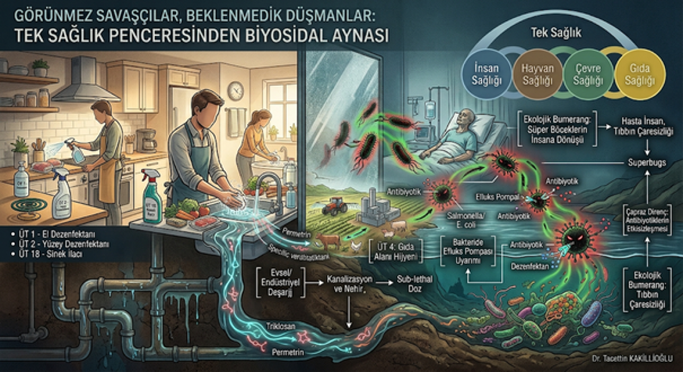 Görünmez Savaşçılar, Beklenmedik Düşmanlar: Tek Sağlık Penceresinden Biyosidal Aynası