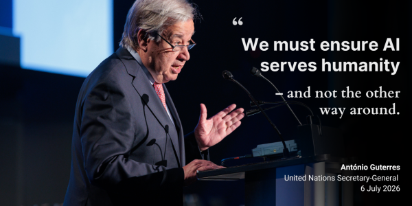 BM Genel Sekreteri Guterres, “Yapay Zekâ” ile şekillenecek geleceğin risklerini ve fırsatlarını özetledi.